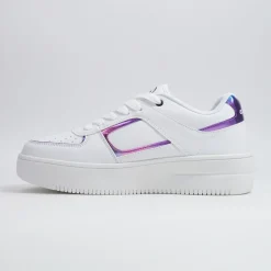 Baskets basses femme - FOUL PLAY PLAT ELEMENT SLICK - Blanc/Bleu