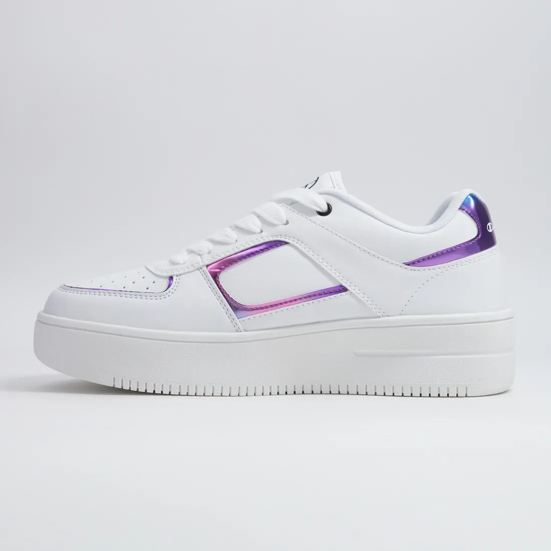 Baskets basses femme - FOUL PLAY PLAT ELEMENT SLICK - Blanc/Bleu