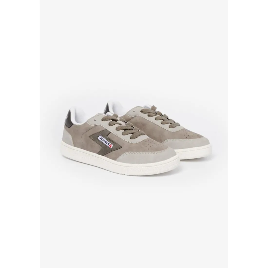 Baskets basses femme gris
