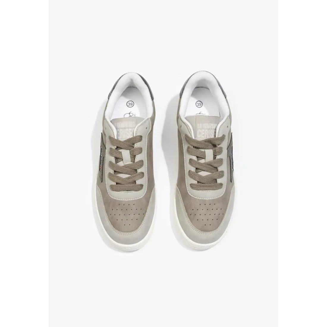 Baskets basses femme gris