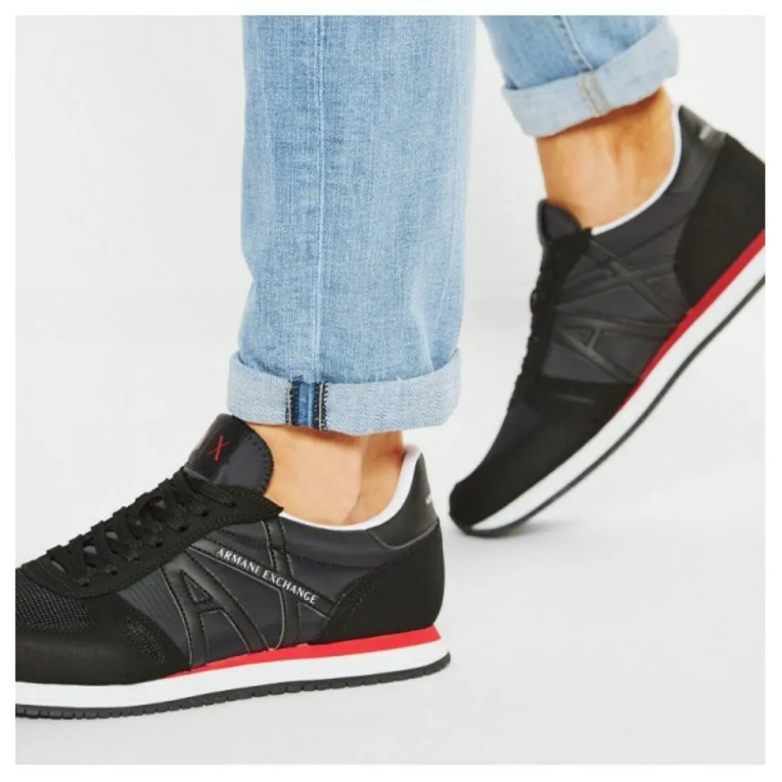 Baskets basses noir pour homme