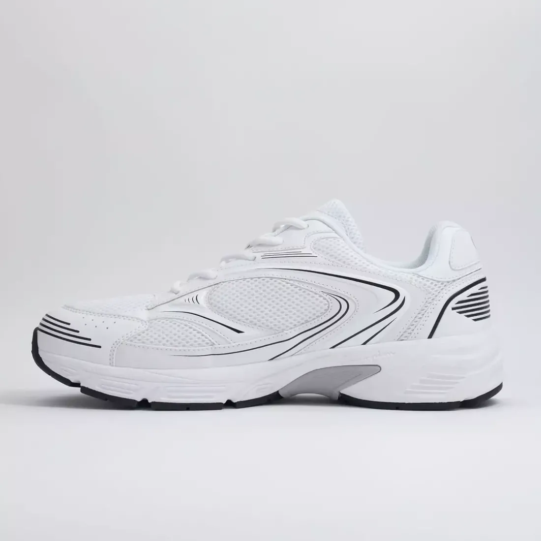 Baskets basses unisexe blanc RUN 00