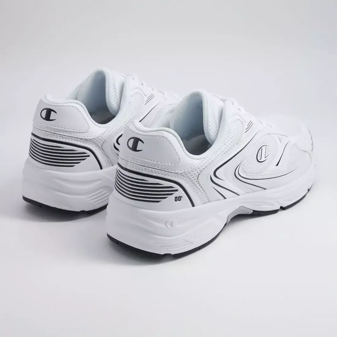 Baskets basses unisexe blanc RUN 00