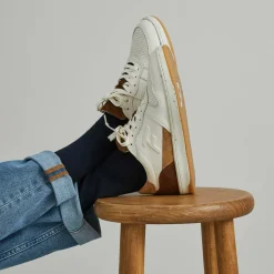 Baskets Blanche ALDER en cuir