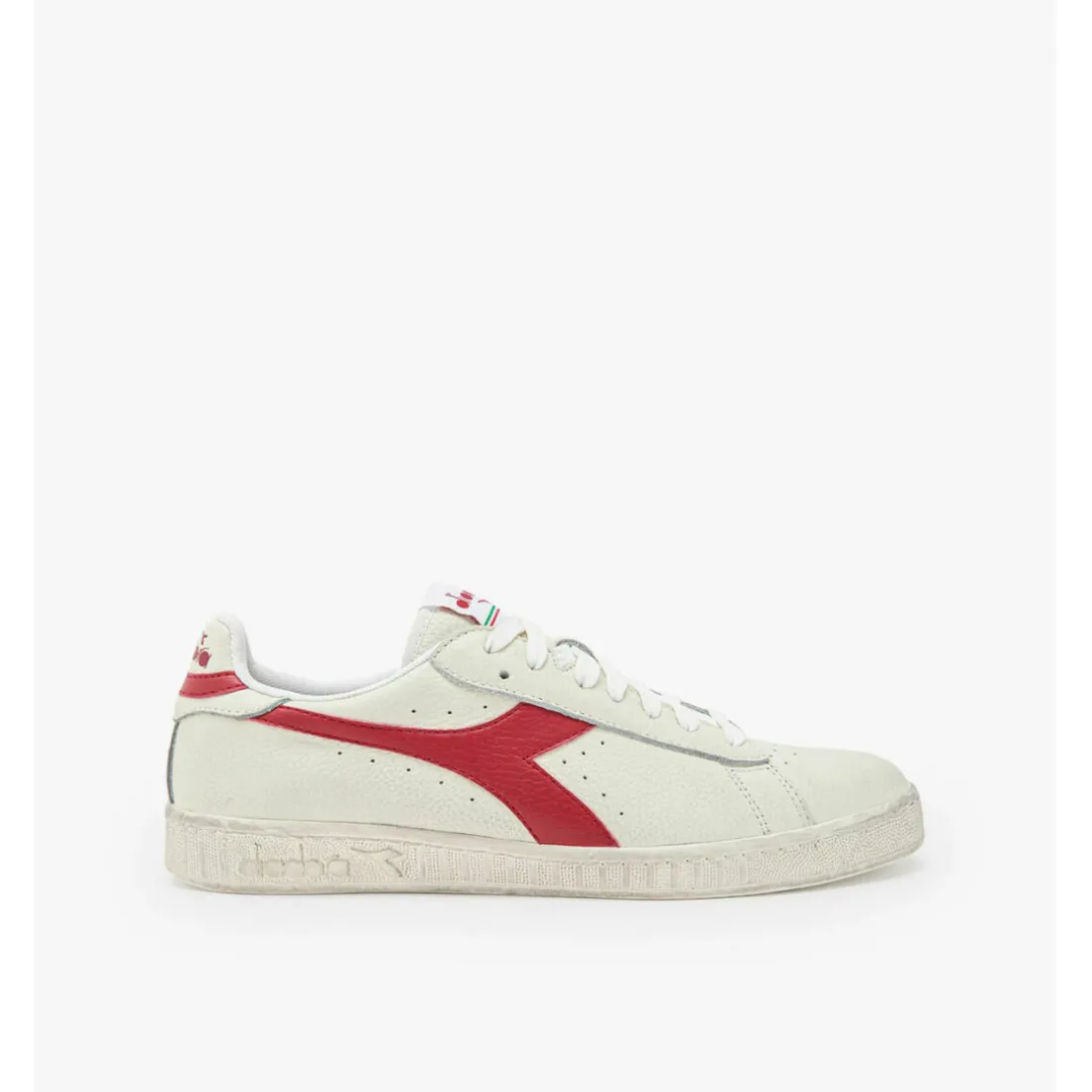 Baskets blanches pour homme en cuir véritable