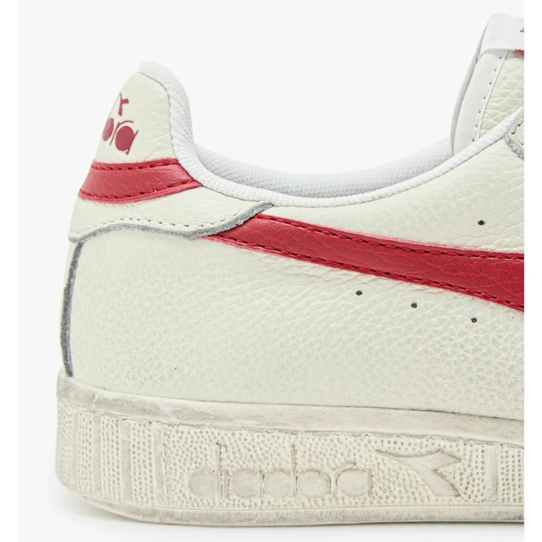 Baskets blanches pour homme en cuir véritable