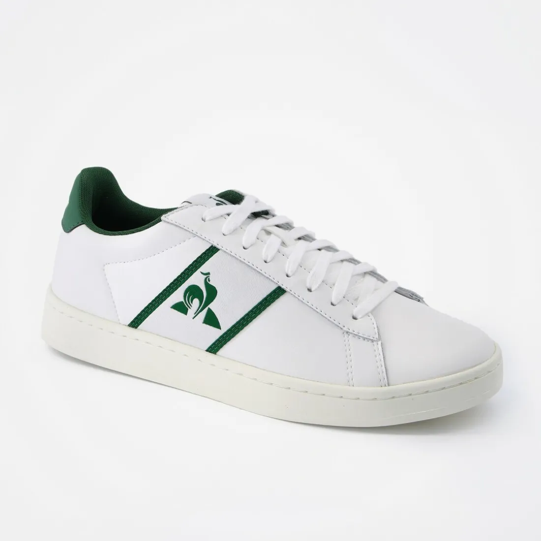 Baskets CLASSIC SOFT Blanc/Noir en cuir