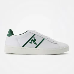 Baskets CLASSIC SOFT Blanc/Noir en cuir