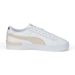 Baskets femme blanc/rose pale JADA RENEW en cuir