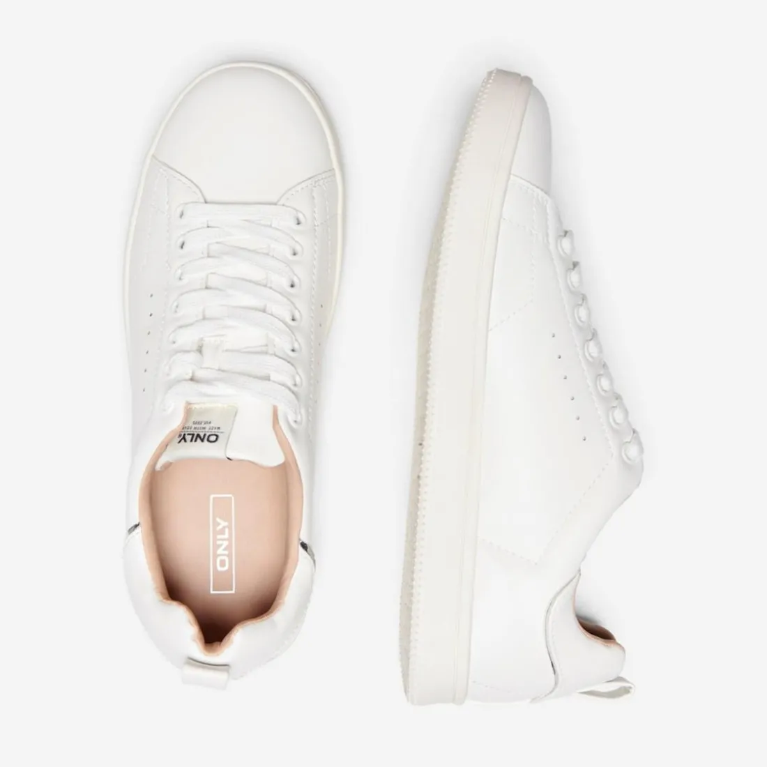 Baskets femme Bout rond blanc
