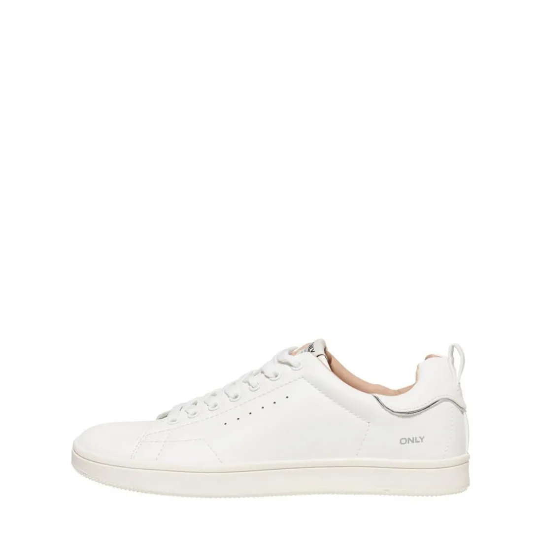 Baskets femme Bout rond blanc