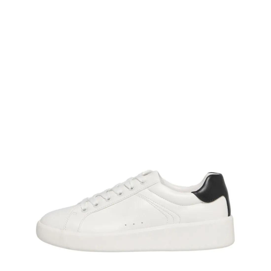 Baskets femme Détail pailleté blanc Mina