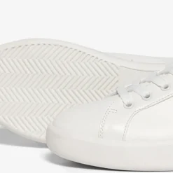 Baskets femme Détail pailleté blanc Mina