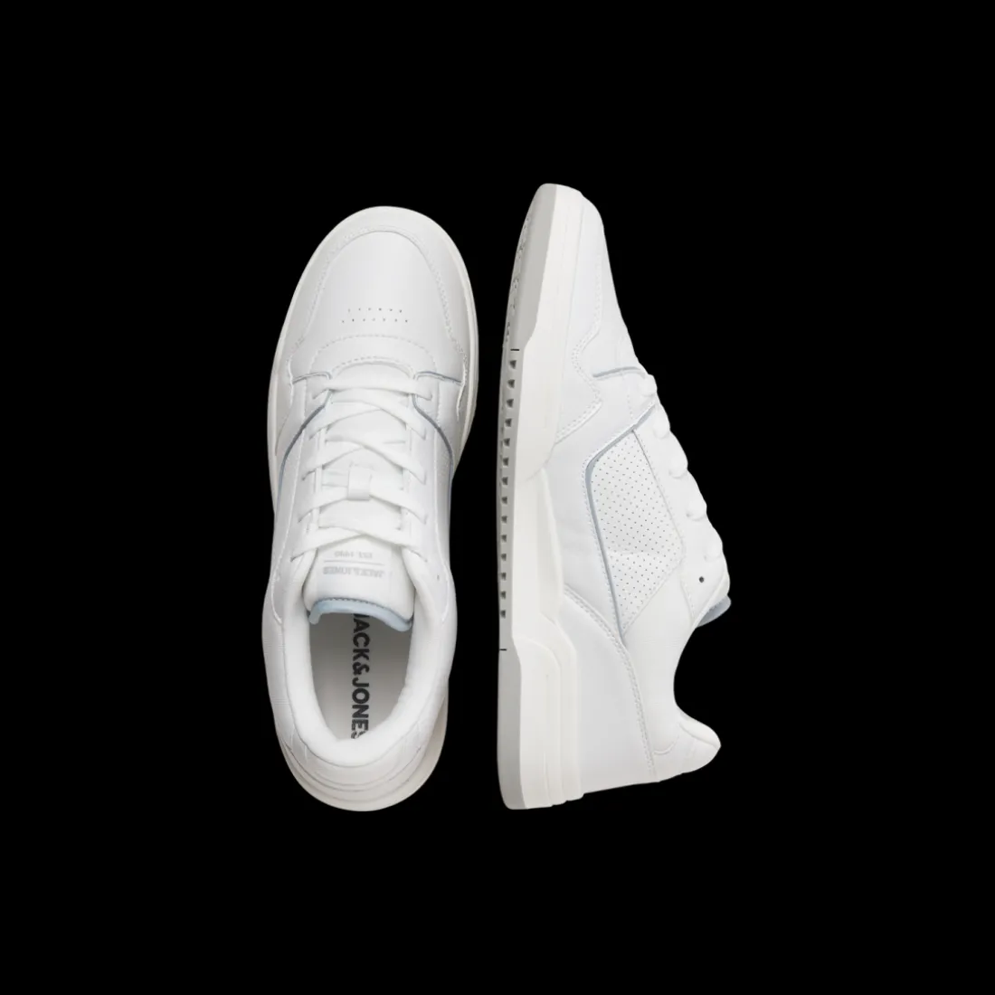 Baskets homme blanc lacets polyuréthane Win