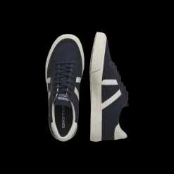 Baskets homme bleu marine lacets toile Jay