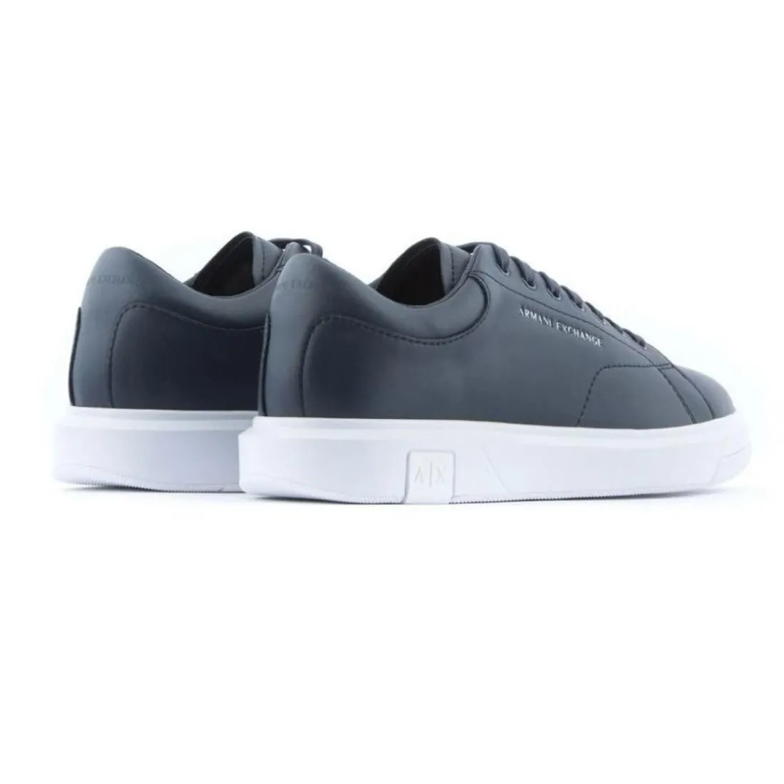 Baskets homme en cuir marine
