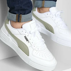 Baskets homme Puma CA Pro Classic blanc en cuir