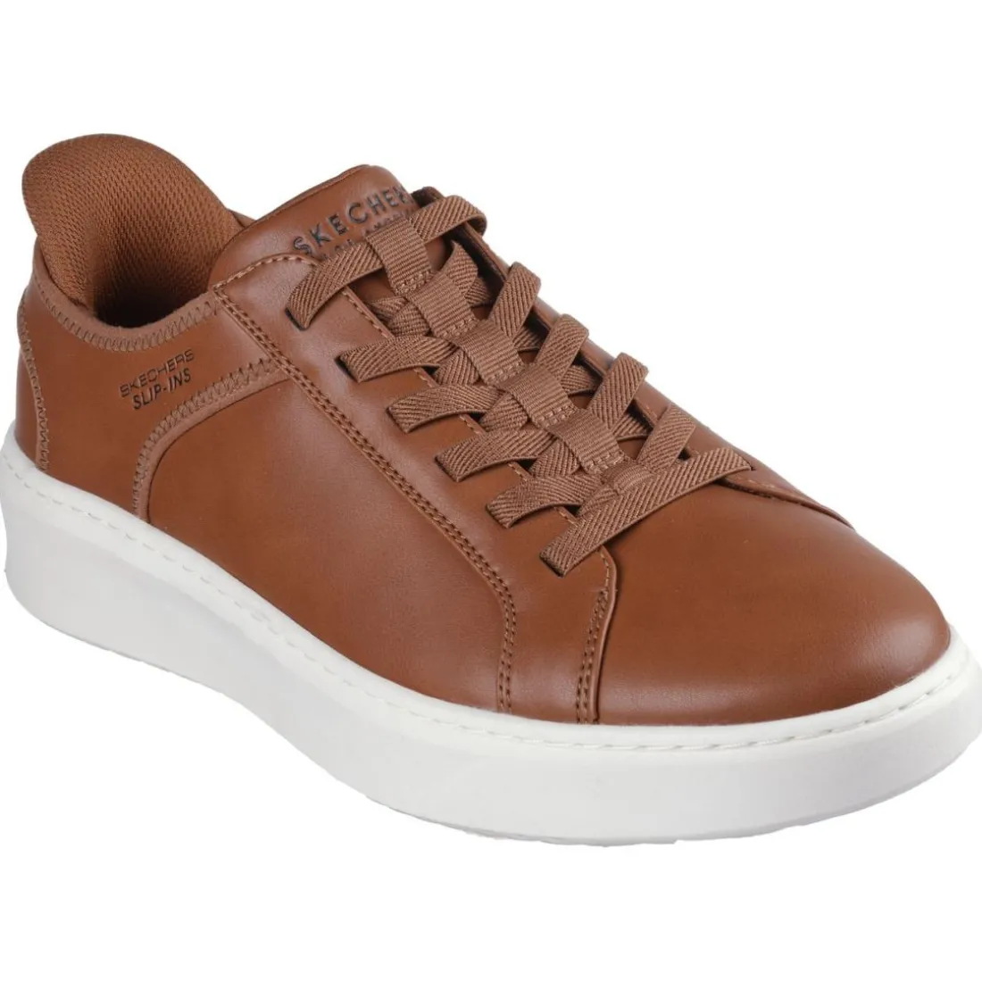 Baskets homme SLIP INS COURT BREAK - DOUBLE VENTED cognac