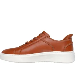 Baskets homme SLIP INS COURT BREAK - DOUBLE VENTED cognac