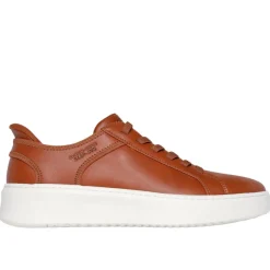 Baskets homme SLIP INS COURT BREAK - DOUBLE VENTED cognac