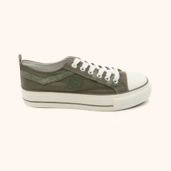 Baskets INDIRA kaki foncé