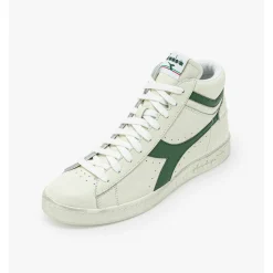 Baskets montants pour homme en cuir blanc