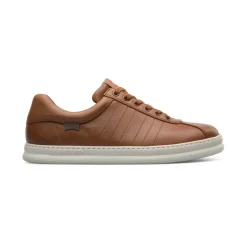 Baskets Runner marron en cuir