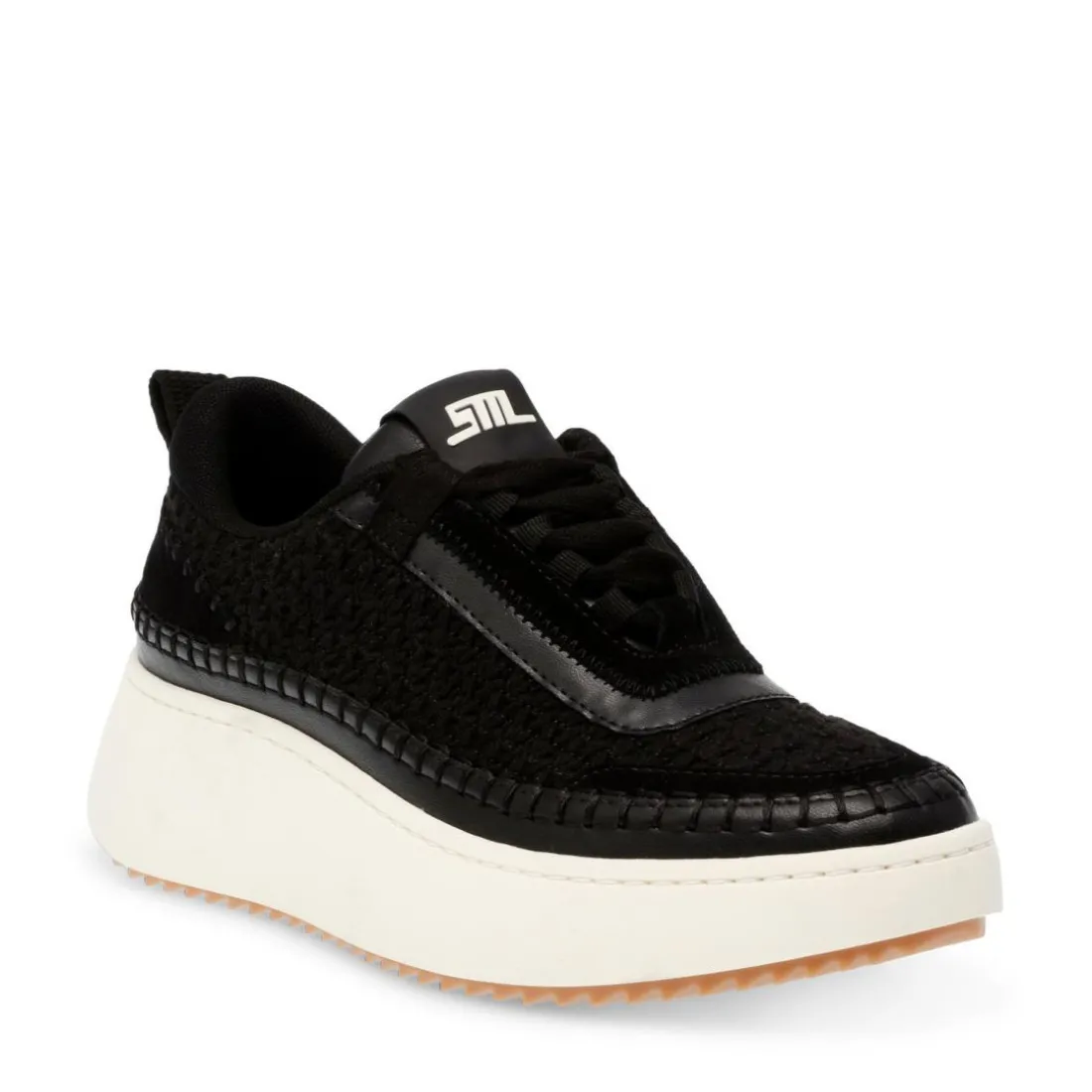 Baskets synthétique noir/blanc DOUBLETAKE