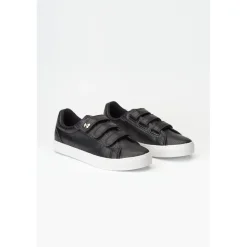 Baskets Vic noires effet python