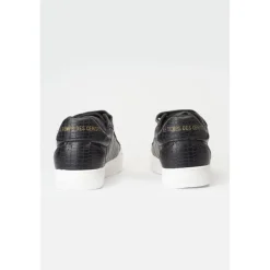Baskets Vic noires effet python