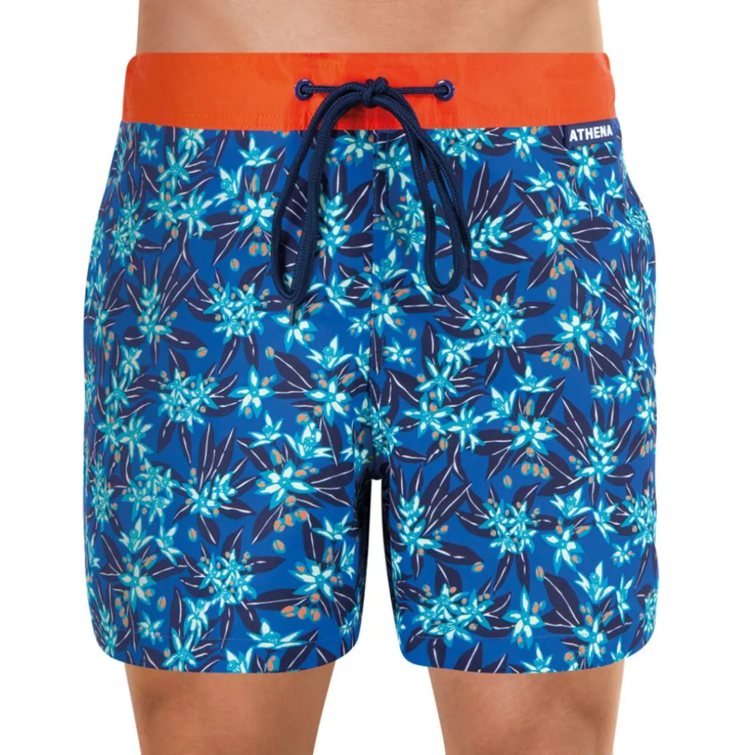 Bermuda de bain court homme Jungle Athena vert