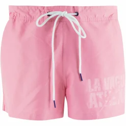 Bermuda de bain court homme Waves rose