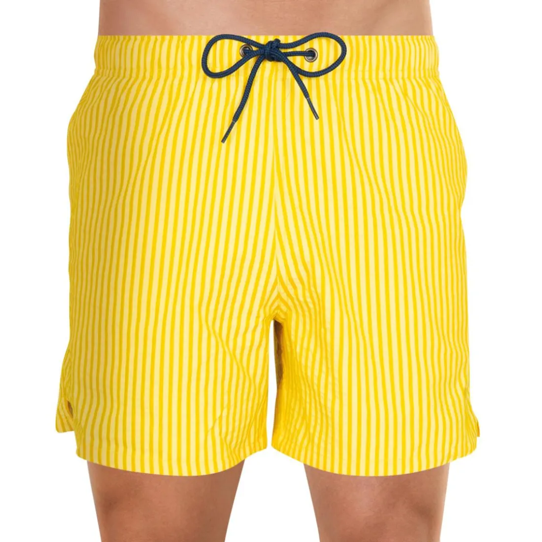 Bermuda de bain homme fibres recyclées Signature Eminence jaune