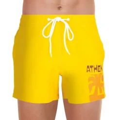 Bermuda de bain homme Summer Vibes Athena jaune