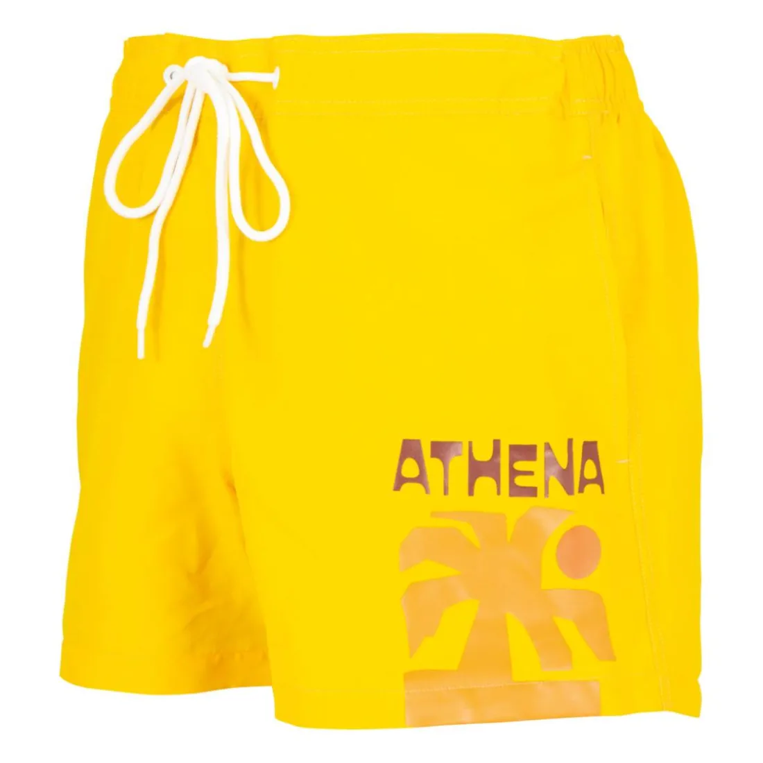 Bermuda de bain homme Summer Vibes Athena jaune