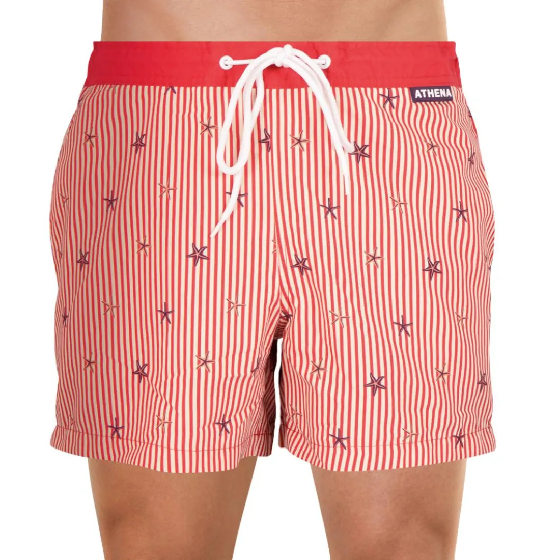 Bermuda de bain homme Summer Vibes Athena rouge