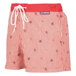 Bermuda de bain homme Summer Vibes Athena rouge