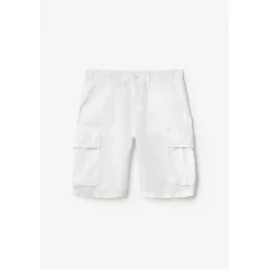 Bermuda en lin Rocca blanc