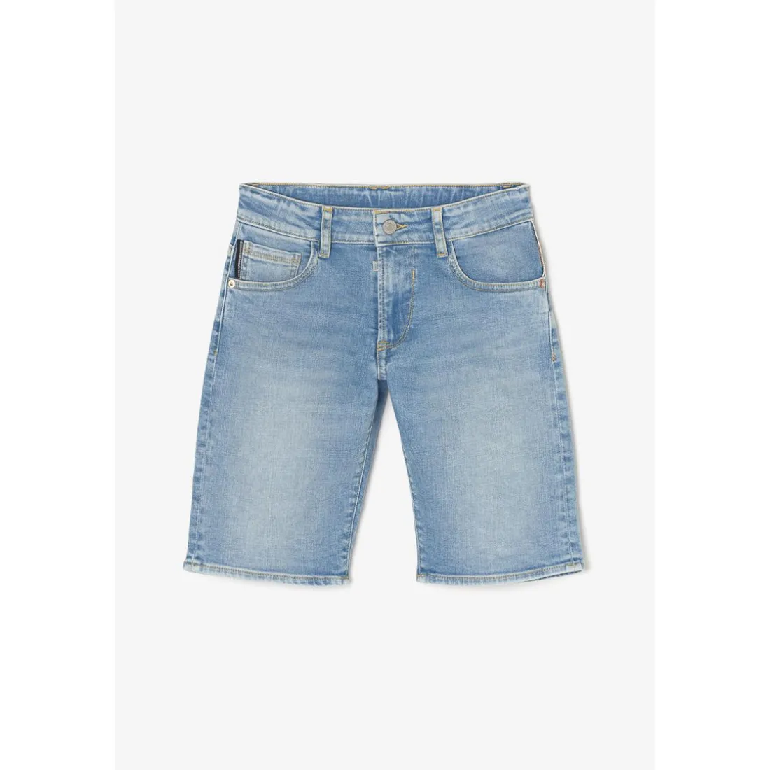 Bermuda garçon, en jeans Mike bleu clair délavé