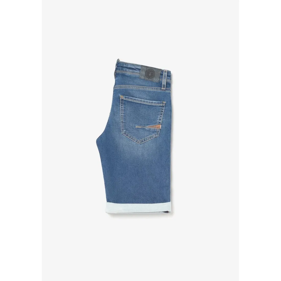 Bermuda garçon, Jogg Lo bleu délavé en coton
