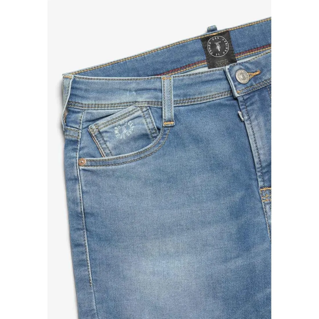 Bermuda garçon, Jogg Lo bleu clair délavé en coton