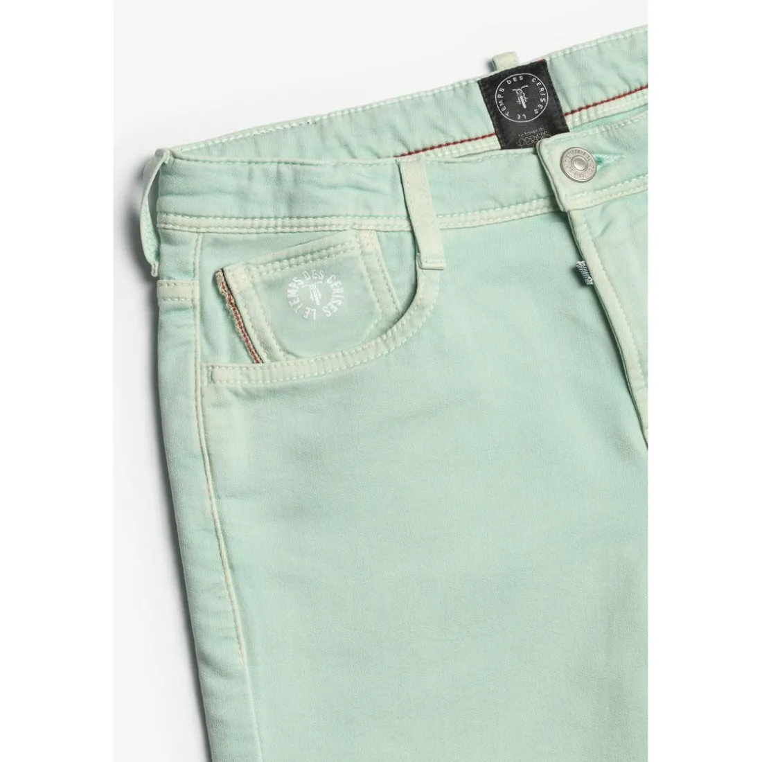 Bermuda garçon, Lo Jogg vert d'eau en coton