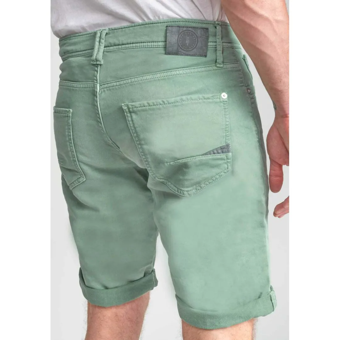 Bermuda short BODO vert sauge en coton