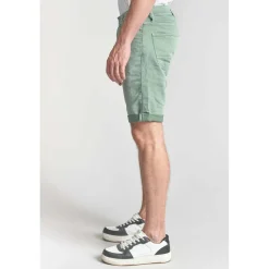 Bermuda short BODO vert sauge en coton