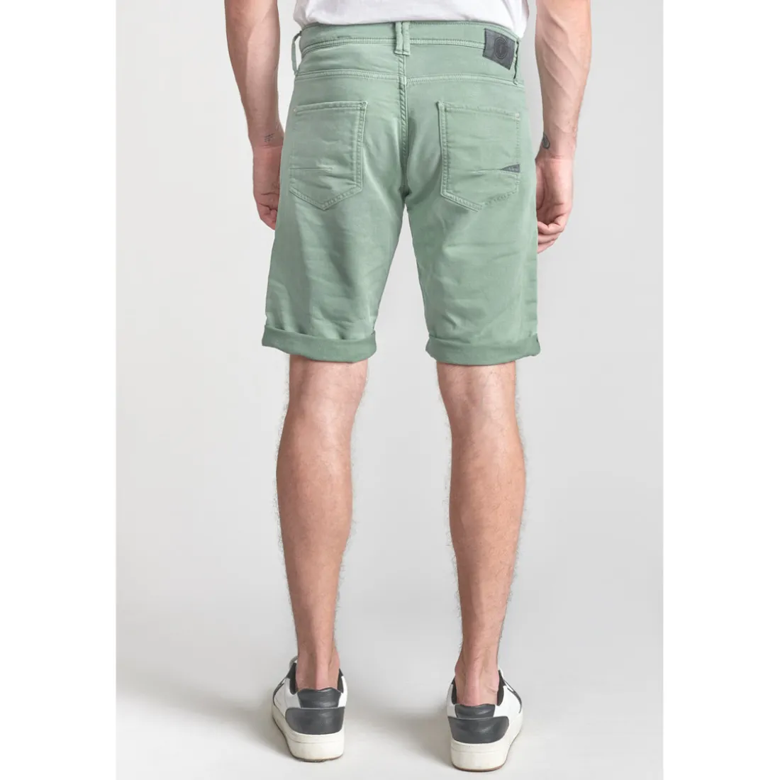 Bermuda short BODO vert sauge en coton