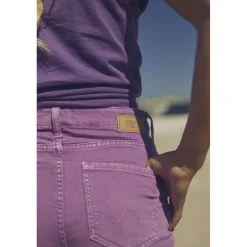 Bermuda short en jeans fille CASA violet
