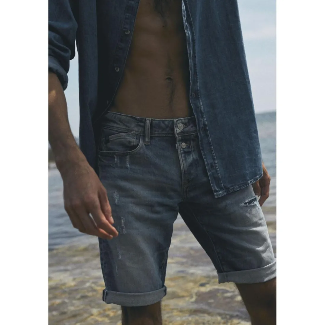 Bermuda short en jeans LANDRES bleu Xer