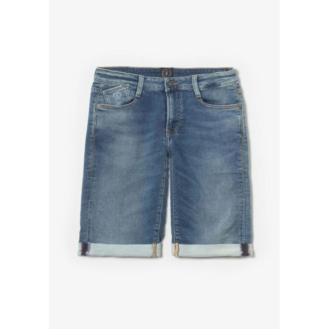 Bermuda short garçon, en jeans Jogg Boy bleu