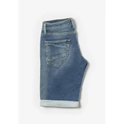Bermuda short garçon, en jeans Jogg Boy bleu