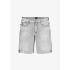 Bermuda short garçon, en jeans JOGG gris Cleo